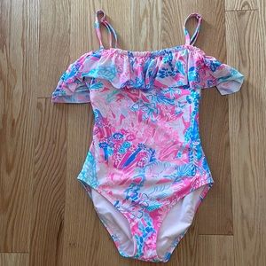 Like New - Lilly Pulitzer Light Pascha Pink Aquadesiac  one piece swimsuit